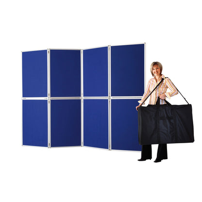 magnetoplan® Präsentationswand 244 x 181 x 2 cm (B x H x T) inkl. Tragetasche blau
