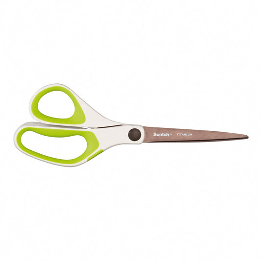 Scotch® Universalschere Titanium 200mm Links- und Rechtshänder Edelstahl, titanbeschichtet weiß/grün