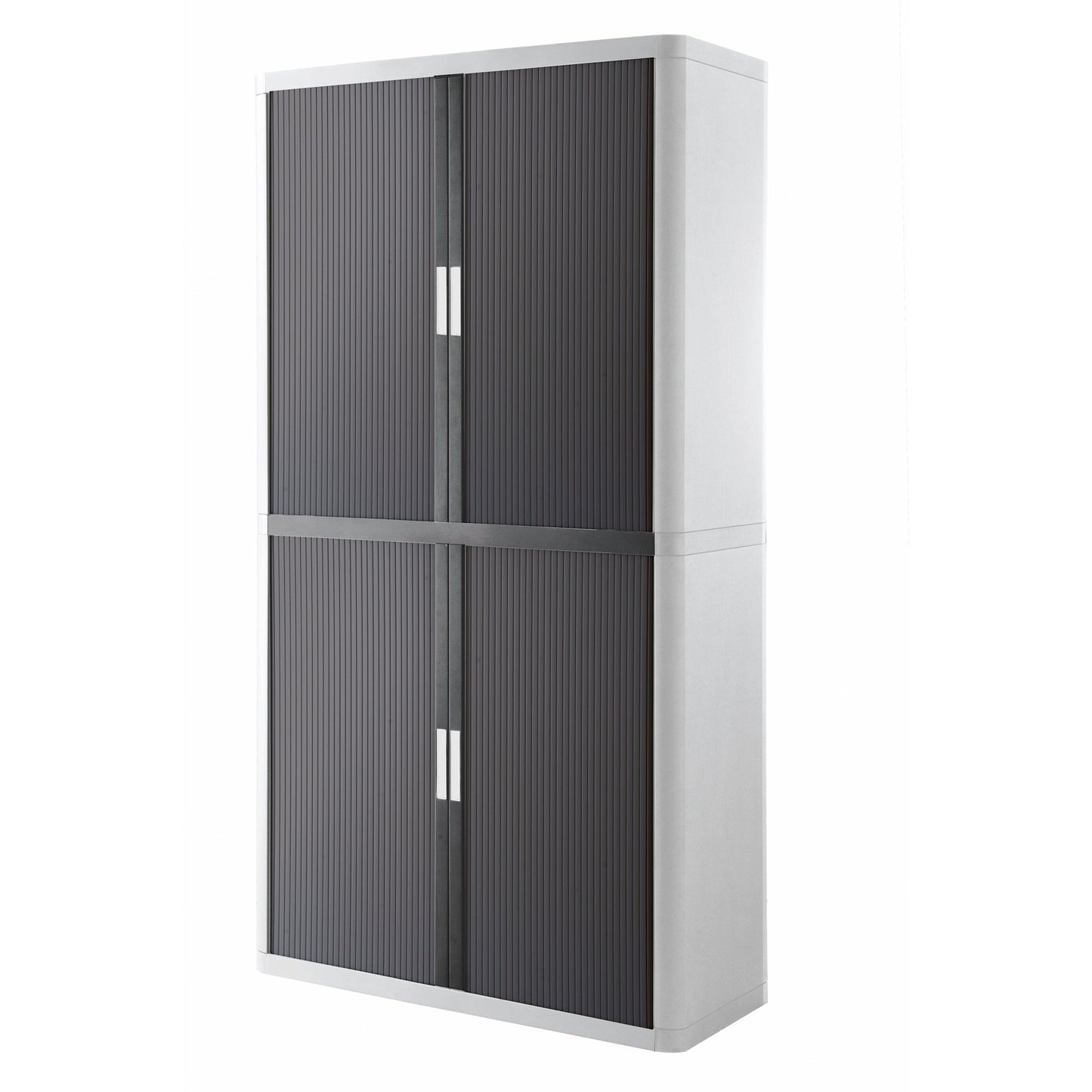 Paperflow Rollladenschrank easyOffice® 1.100 x 2.040 x 415 mm (B x H x T) 4 Fachböden anthrazit weiß