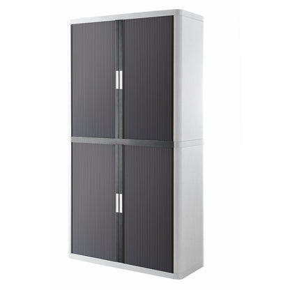 Paperflow Rollladenschrank easyOffice® 1.100 x 2.040 x 415 mm (B x H x T) 4 Fachböden anthrazit weiß