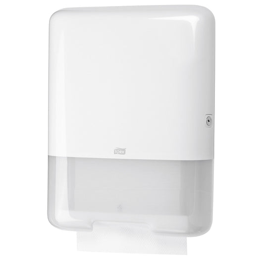 Tork Handtuchspender Elevation Z/Z-Falz / V-Falz, C-Falz 33,3 x 43,9 x 13,6 cm (B x H x T) Kunststoff weiß