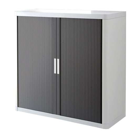 Paperflow Rollladenschrank easyOffice® 1.100 x 1.040 x 415 mm (B x H x T) 2 Fachböden anthrazit weiß