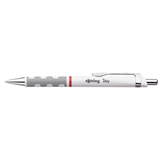 rotring Kugelschreiber Tikky 1mm M blau Mine auswechselbar dokumentenecht Schaftfarbe: weiß