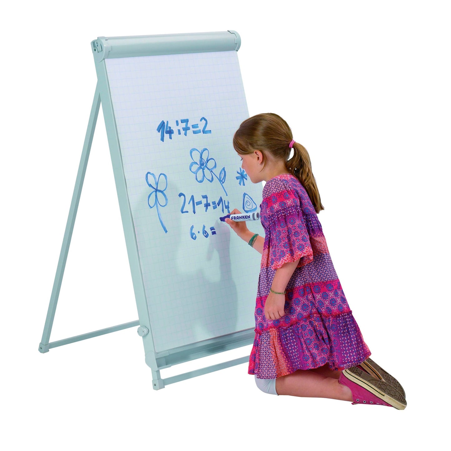 FRANKEN Flipchart PRO Deluxe Standard 67 x 95 cm (B x H) 188cm Stahl weiß