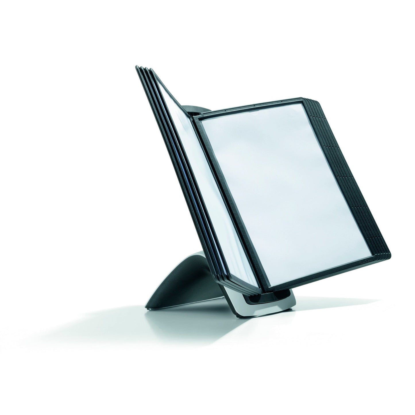 DURABLE Sichttafelständer SHERPA® STYLE TABLE 10 50 x 42 x 38,5 cm (B x H x T) Polyamid/Polypropylen/ABS Kunststoff/Polyurethan Anzahl der mitgelieferten Sichttafeln: 10 Sichttafeln schwarz
