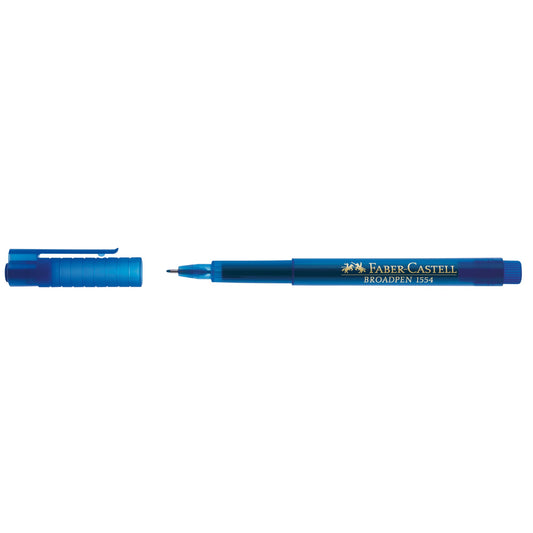 Faber-Castell Fineliner BROADPEN 1554 0,8mm blau