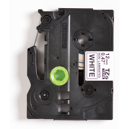 Brother Schriftbandkassette P-touch 12 mm x 8 m (B x L) weiß schwarz