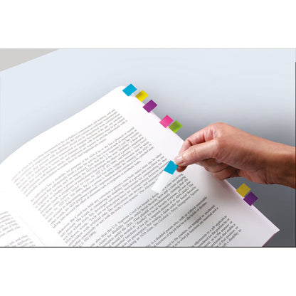 Post-it® Haftstreifen Index Mini 43,2 x 11,9 mm (B x H) türkis, gelb, pink, lila, limonengrün 20 Bl./Block 5 Block/Pack.