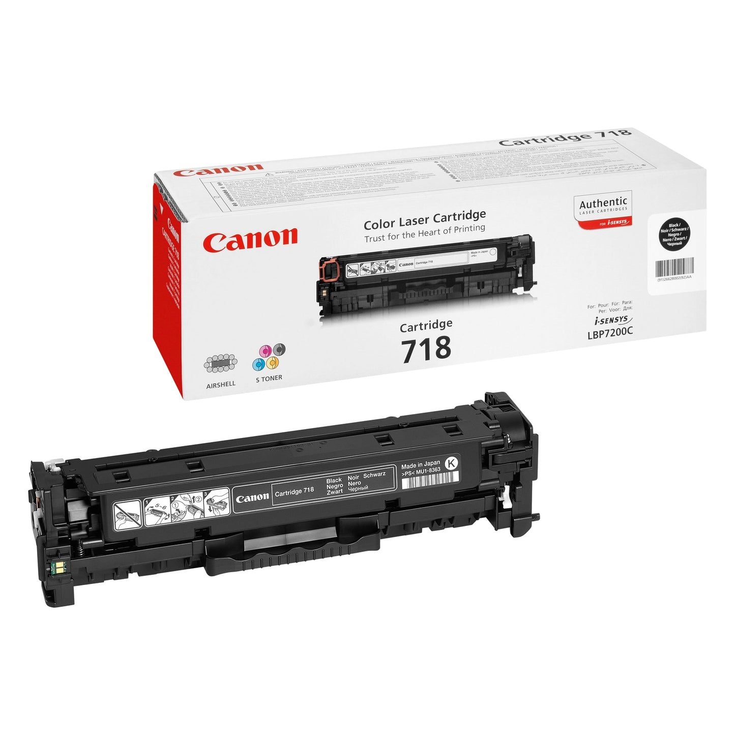 Canon Toner Originalzubehör 718 ca. 3.400 Seiten schwarz