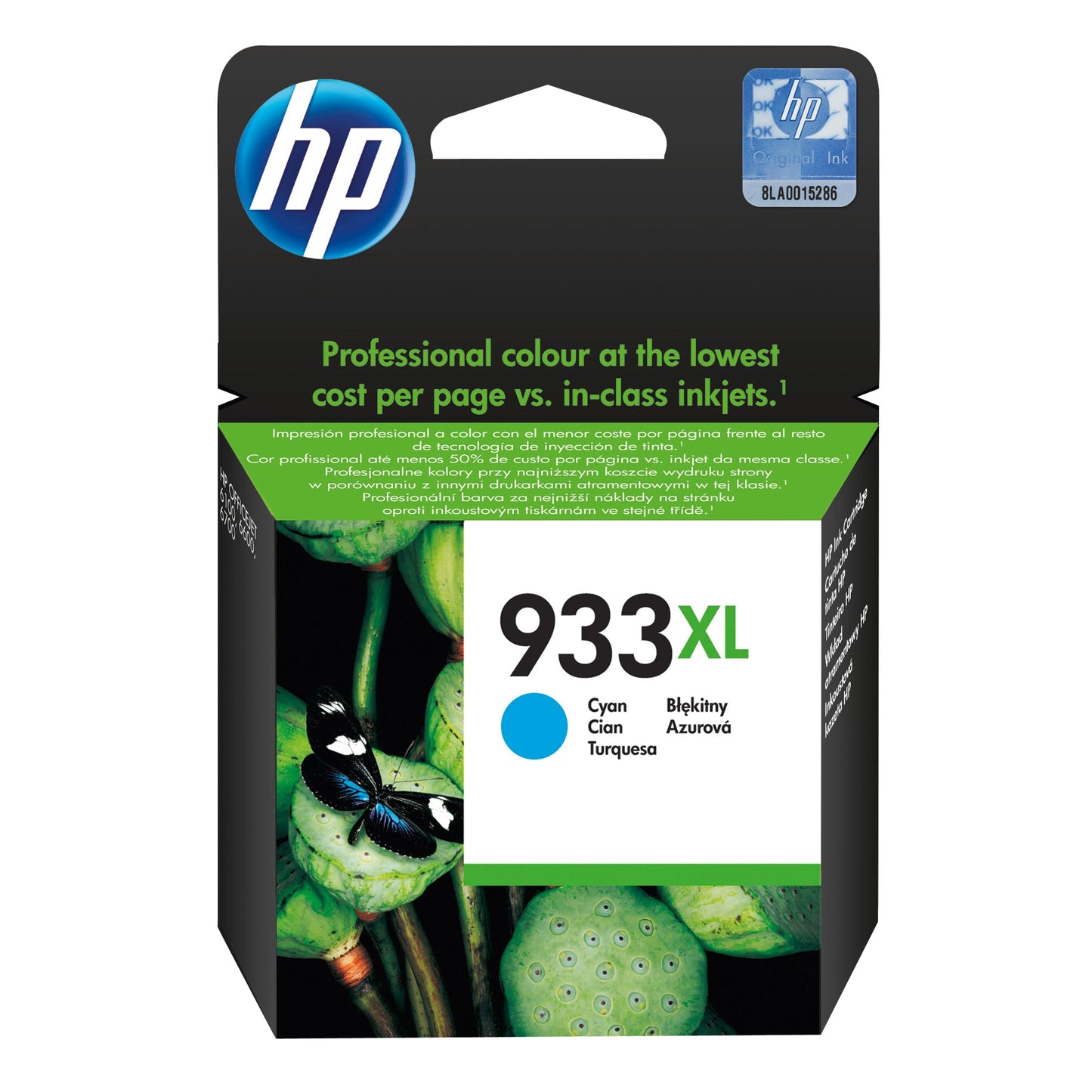 HP Tintenpatrone Originalzubehör 933XL ca. 825 Seiten cyan 8,5ml