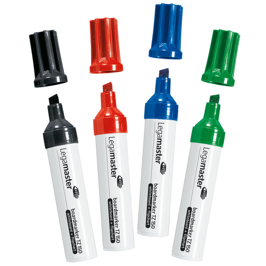 Legamaster Whiteboard-/Flipchartmarker TZ 150 2-7mm farbig sortiert Keilspitze 4 St./Pack.