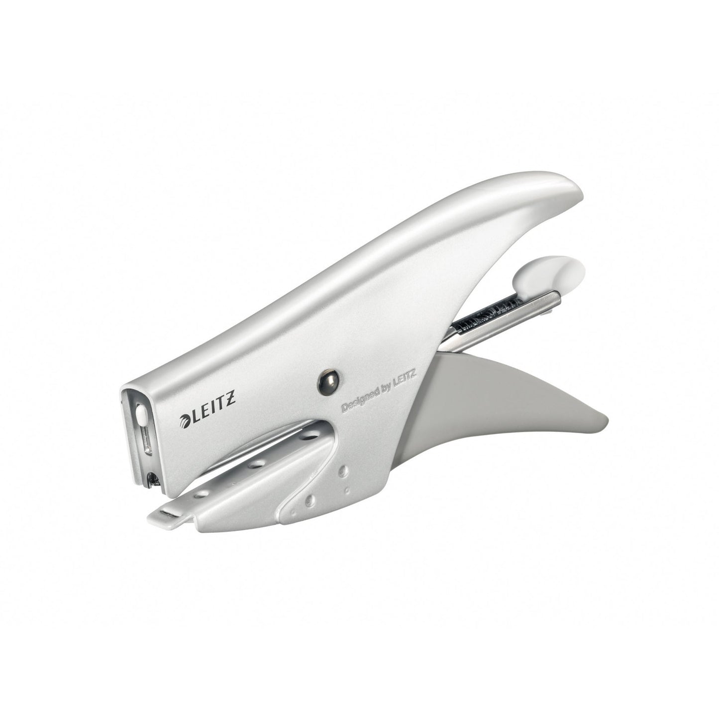 Leitz Heftzange WOW No. 10 fest 15 Bl. (80 g/m²) Metall weiß