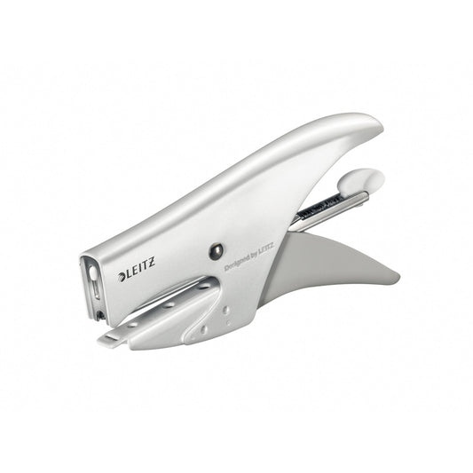 Leitz Heftzange WOW No. 10 fest 15 Bl. (80 g/m²) Metall weiß