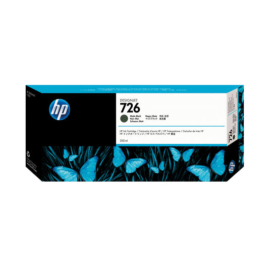 HP Tintenpatrone Originalzubehör 726 schwarz matt 300ml