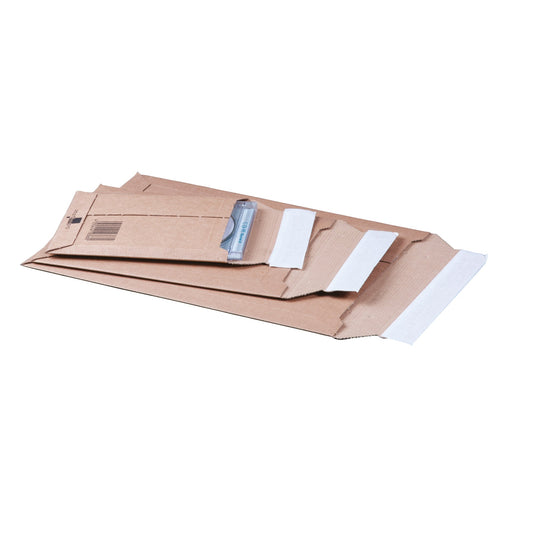 smartboxpro Versandtasche DIN A4 210 x 292 x -50 mm (B x H x T) mit Haftklebung ohne Fenster braun 100 St./Pack.