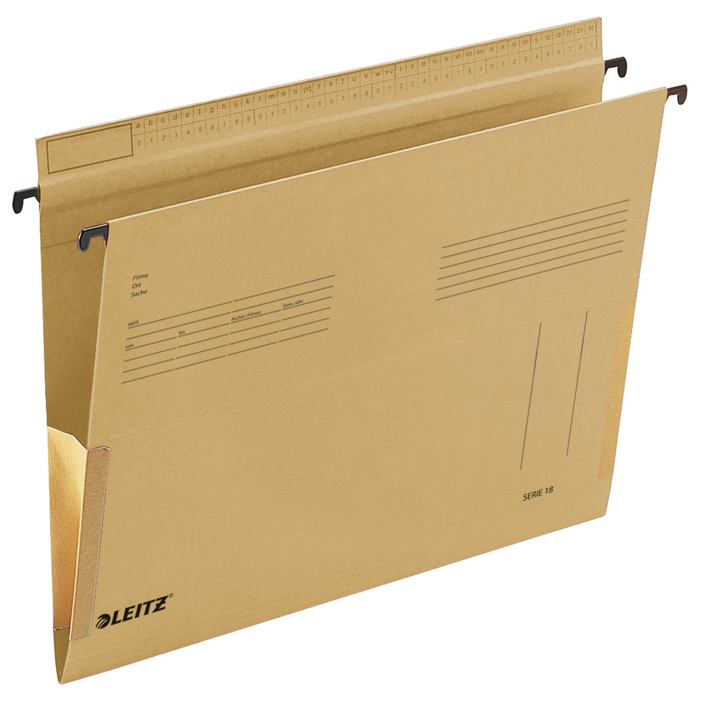 Leitz Hängetasche SERIE 18 DIN A4 250g/m² Natronkarton naturbraun 25 St./Pack.
