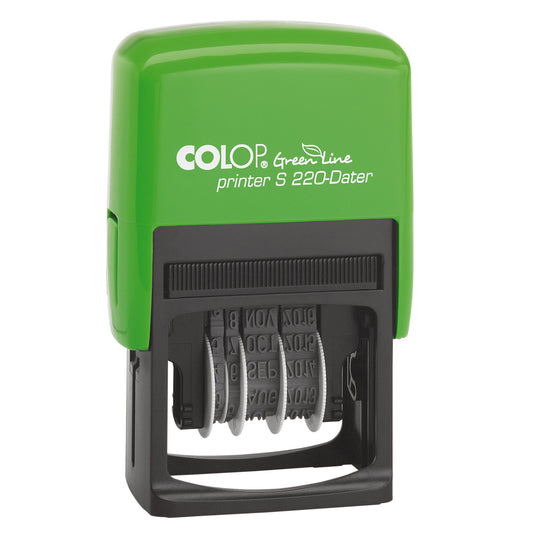 COLOP® Datumstempel Green Line S220 24 x 4 mm (B x H) 1 Druckzeile schwarz