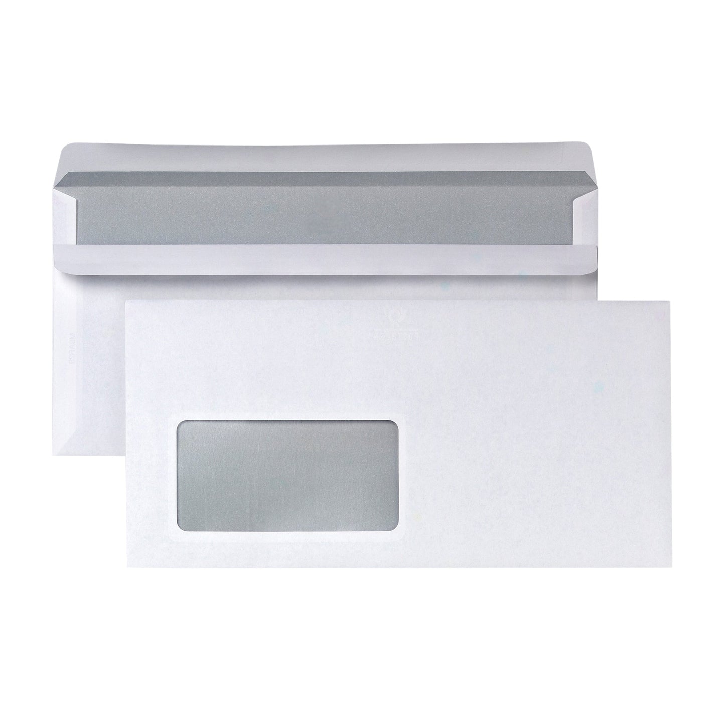 Briefumschlag DIN lang 220 x 110 mm (B x H) mit Selbstklebung mit Fenster 75g/m² weiß 1.000 St./Pack.