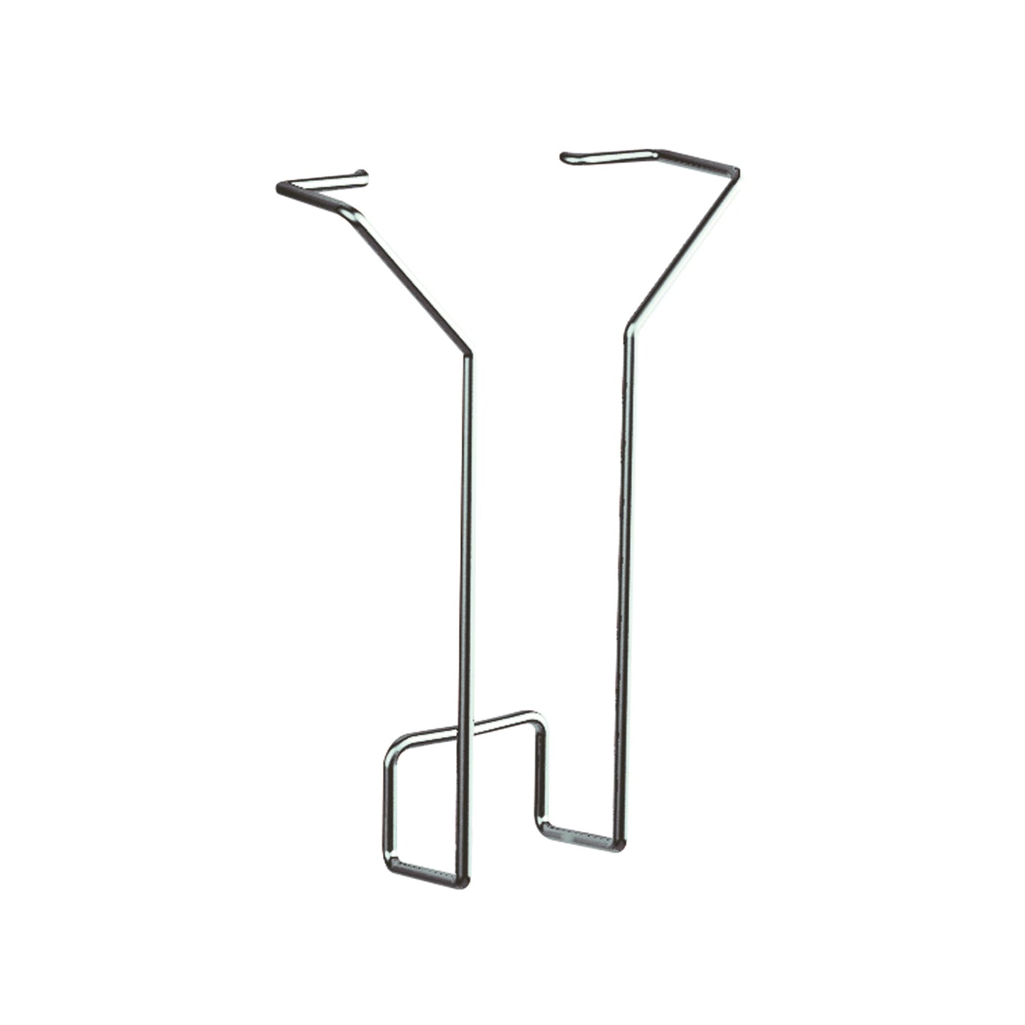 Kerkmann Prospekthalter 10,8 x 18 x 3,3 cm (B x H x T) DIN lang Metall alusilber 1 Fach 2 St./Pack.