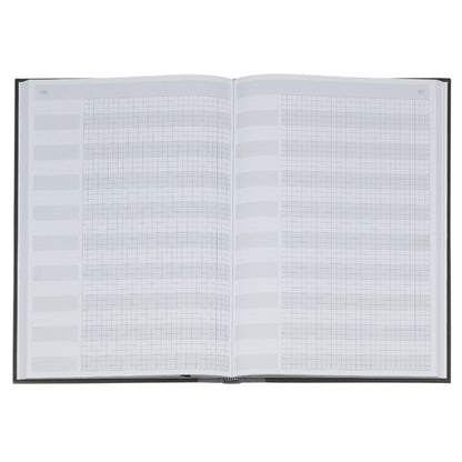 König & Ebhardt Geschäftsbuch DIN A4 kariert schwarz 96 Bl.