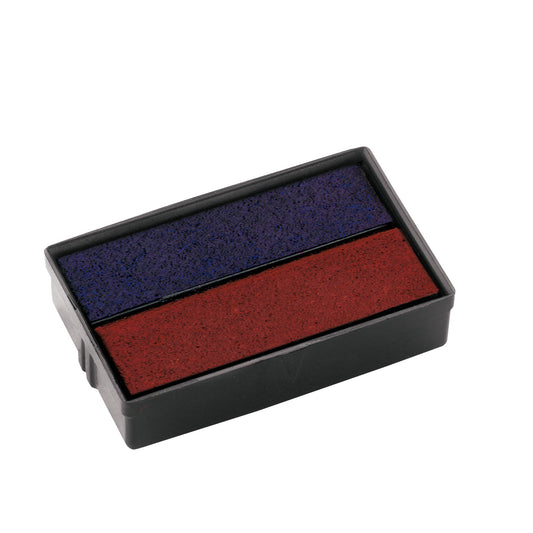 COLOP® Stempelersatzkissen E10 COLOP® Mini-Dater S160, S160L 27 x 15 mm (B x H) blau/rot