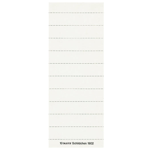 Leitz Beschriftungsschild ALPHA® 60 x 14 mm (B x H) Karton weiß 100 St./Pack.