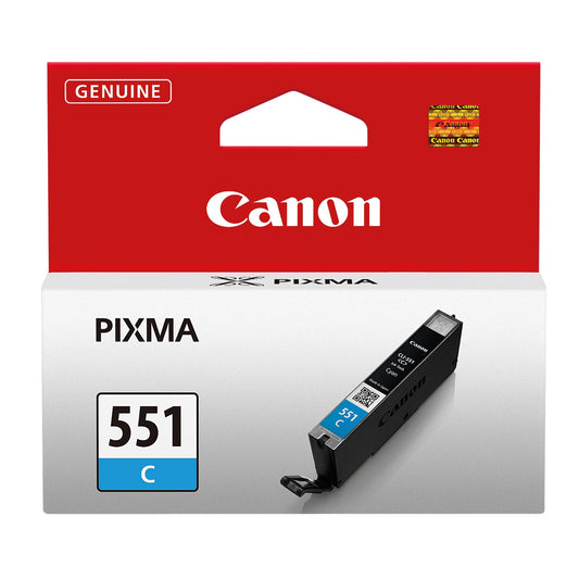 Canon Tintenpatrone Originalzubehör CLI-551C ca. 332 Seiten cyan 7ml