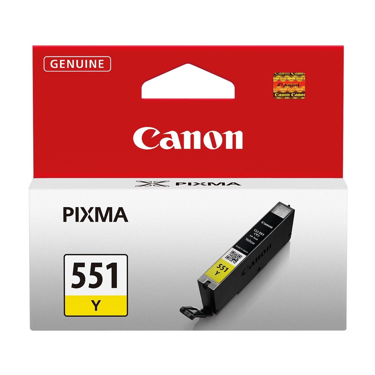 Canon Tintenpatrone Originalzubehör CLI-551Y ca. 332 Seiten gelb 7ml