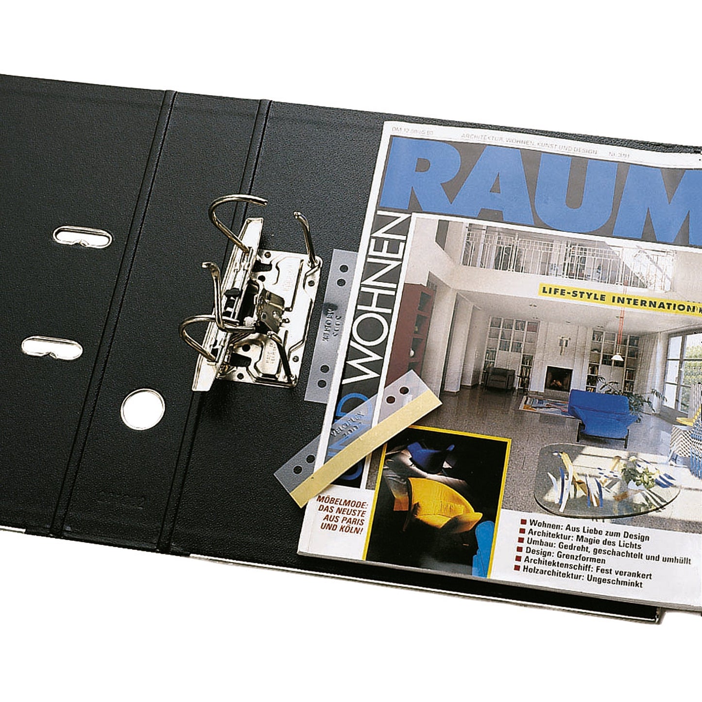 Veloflex Heftstreifen HEFTFIX® 3 x 10,5 cm (B x H) Hartfolie glasklar 50 St./Pack.