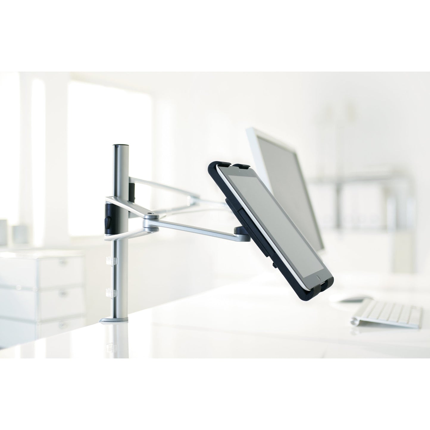NOVUS Adapterplatte Schwenkarm MY tab 15,3 x 18,3 cm (B x H) 0,75kg Kunststoff anthrazit