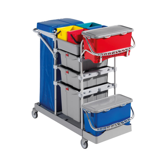 FILMOP Reinigungswagen Morgan Security Top Down blau, grau