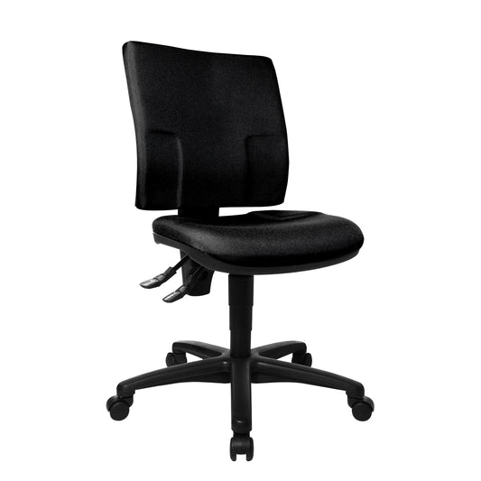 TOPSTAR Bürodrehstuhl U50 42-55cm Permanentkontaktmechanik Rolle hart gebremst (für Teppichboden) optionales Zubehör: Rolle weich gebremst (für Hartboden) 6991 Polyamid schwarz