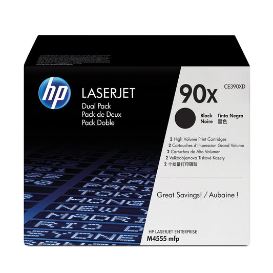 HP Toner Originalzubehör 90X ca. 2 x 24.000 Seiten schwarz 2 St./Pack.