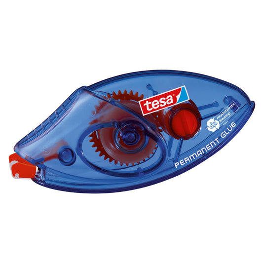 tesa® Kleberoller permanent 8,4 mm x 8,5 m (B x L) nicht nachfüllbar blau