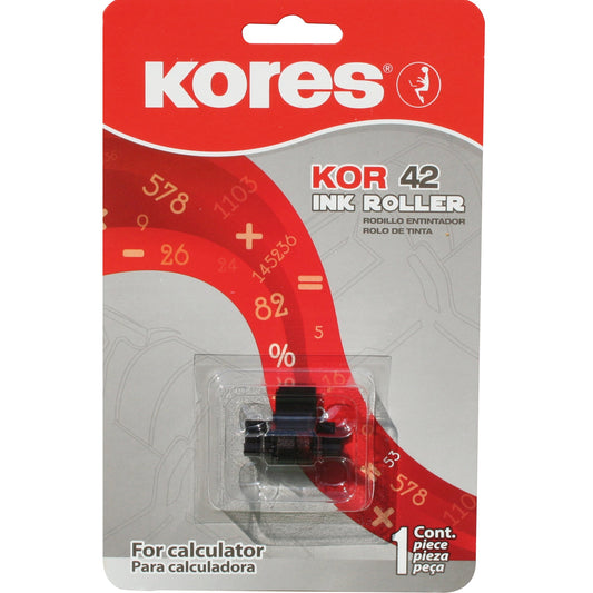 Kores Farbrolle Epson IR 40T, Casio FR 105, HR 150TEC, SR 110, -110, -120, -120C, Sharp EL 2901 PIII 745 schwarz/rot