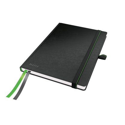 Leitz Notizbuch Complete DIN A5 kariert schwarz 80 Bl.