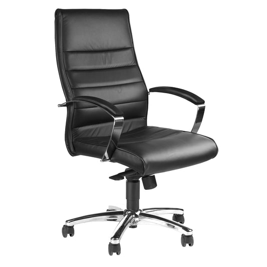 TOPSTAR Bürodrehstuhl TD Lux 10 42-51cm Wippmechanik Rolle hart gebremst (für Teppichboden) Stahl, verchromt schwarz