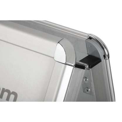 magnetoplan® Kundenstopper SP 46,5 x 64,2 x 130 cm (B x H x T) DIN A2 Aluminium silber
