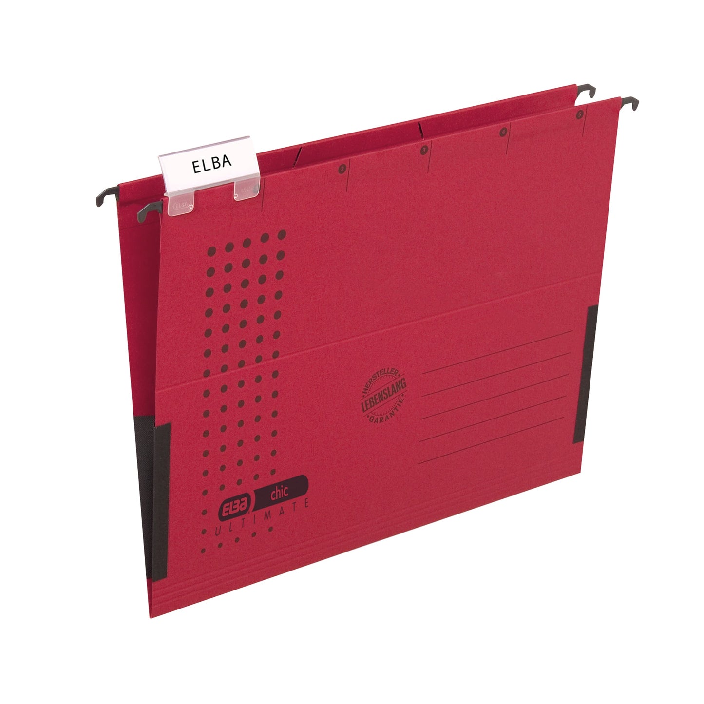 ELBA Hängetasche chic® ULTIMATE® DIN A4 240g/m² Karton rot 5 St./Pack.