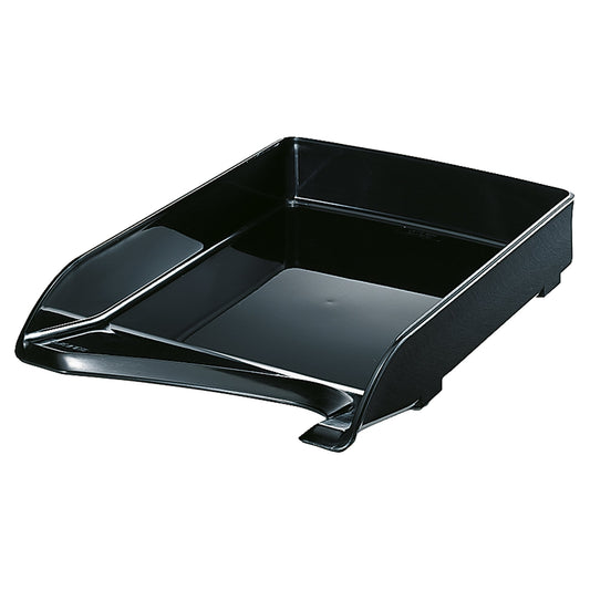 Leitz Briefablage Elegant DIN A4, Überbreite Polystyrol Farbe: schwarz