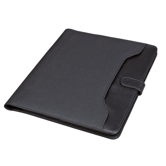 Alassio® Schreibmappe FANO 26 x 32,2 x 2 cm (B x H x T) Lederimitat/Nylon schwarz
