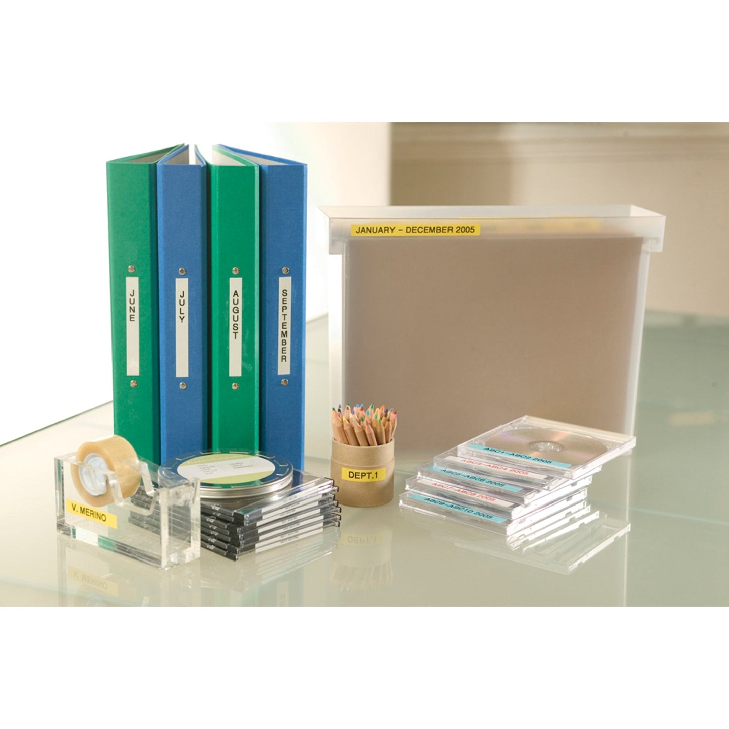 Brother Schriftbandkassette P-touch 12 mm x 8 m (B x L) blau weiß