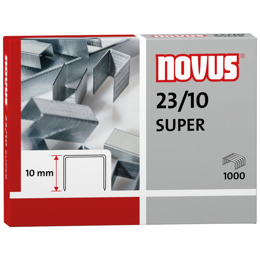 NOVUS Heftklammer 23/10 SUPER Blockhefter 1.000 St./Pack.