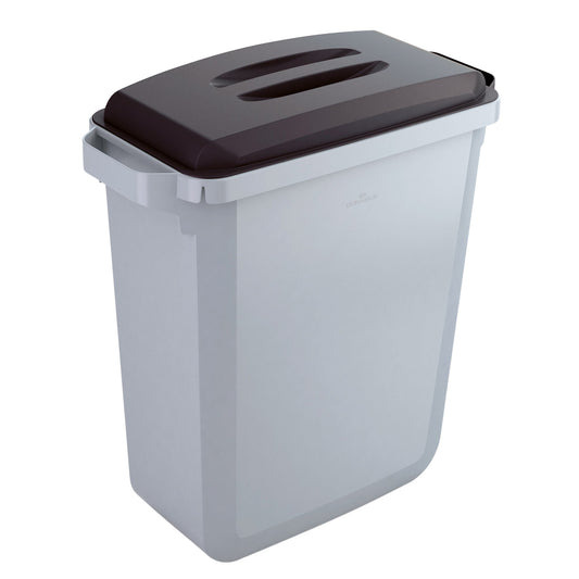 DURABLE Abfalleimer DURABIN® 60L 60l Polypropylen grau 1 Sortierfach