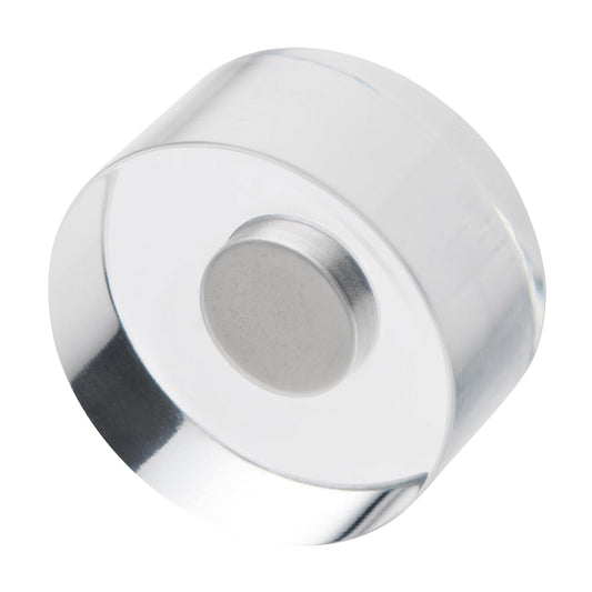 magnetoplan® Magnet Design 20 x 10 mm (Ø x H) 1,6kg Acryl transparent 8 St./Pack.