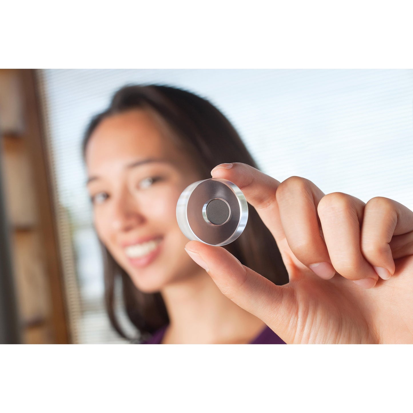 magnetoplan® Magnet Design 20mm 4,8kg Acrylglas transparent 4 St./Pack.