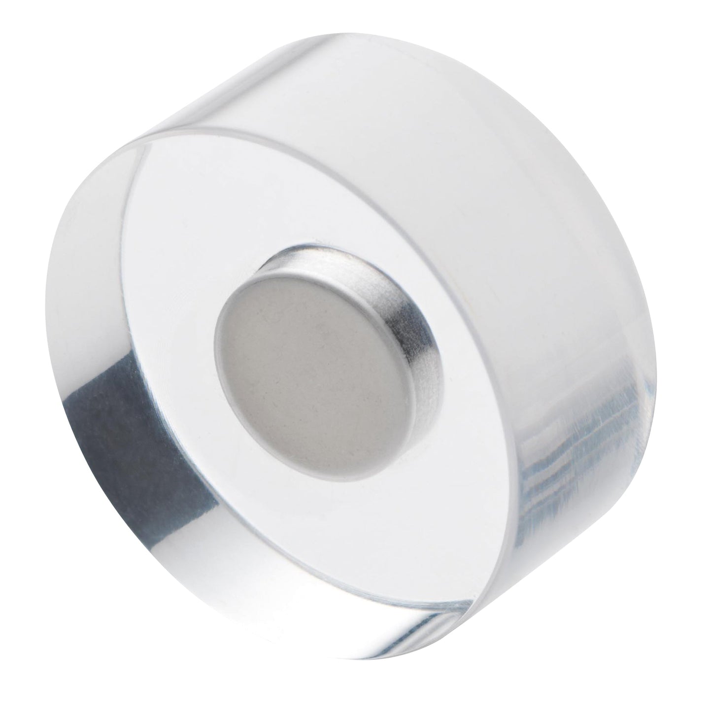magnetoplan® Magnet Design 25 x 11 mm (Ø x H) 2,5kg Acryl transparent 6 St./Pack.