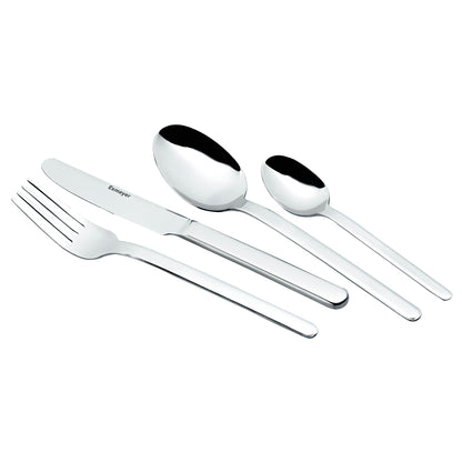 Esmeyer® Besteckgarnitur BETTINA Mehrweg 6 x Messer, Löffel, Gabeln, Kaffeelöffel Edelstahl 18/10, hochglanz-poliert silber