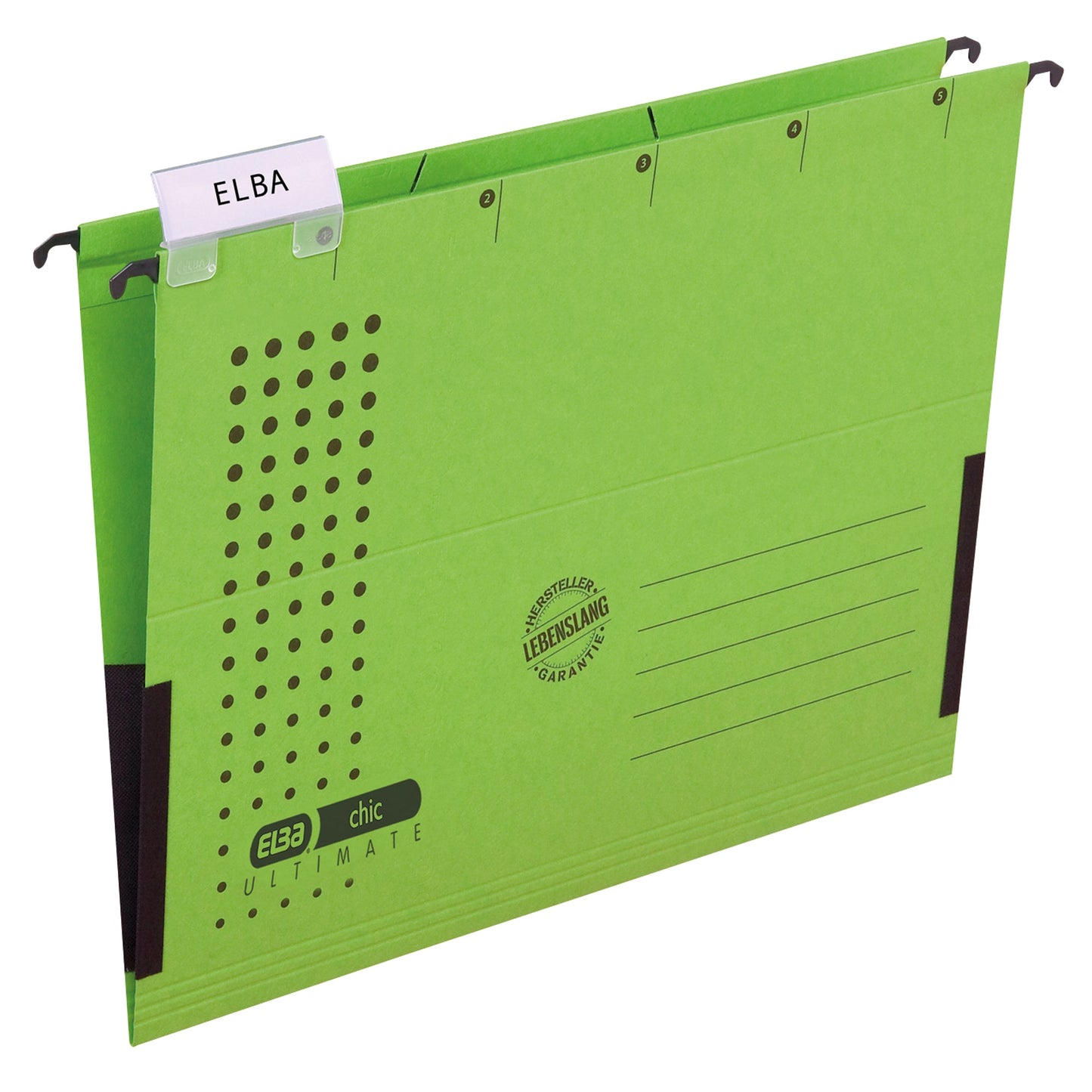 ELBA Hängetasche chic® ULTIMATE® DIN A4 240g/m² Karton grün 5 St./Pack.