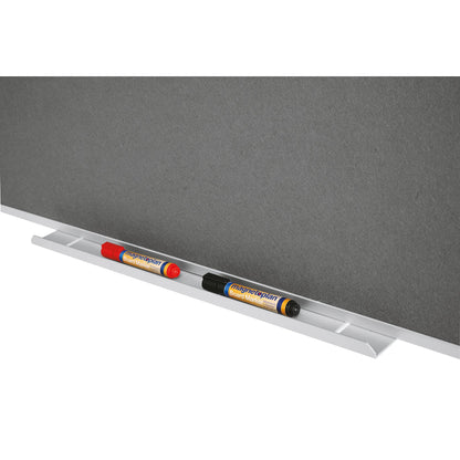 magnetoplan® Ablageschale doppelseitige Tafeln 1 x 1 x 55 cm (B x H x T) Aluminium silber